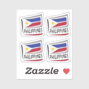 Sticker Drapeau philippin Pride X