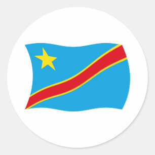 Sticker Drapeau République Démocratique du Congo