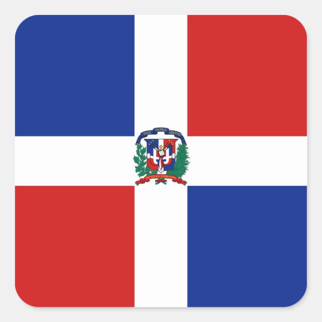 Sticker Drapeau République Dominicaine (Devant)