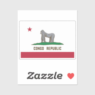 Sticker Drapeau République du Congo