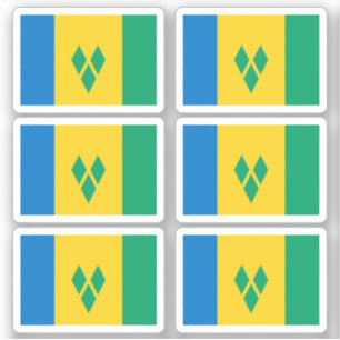 Sticker Drapeau Saint-Vindan