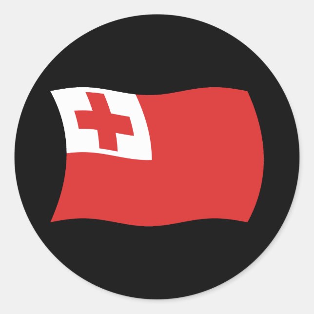 Sticker Drapeau Tonga (Devant)