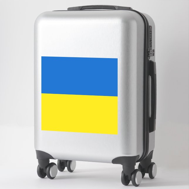 Sticker Drapeau Ukraine (Sur valise)