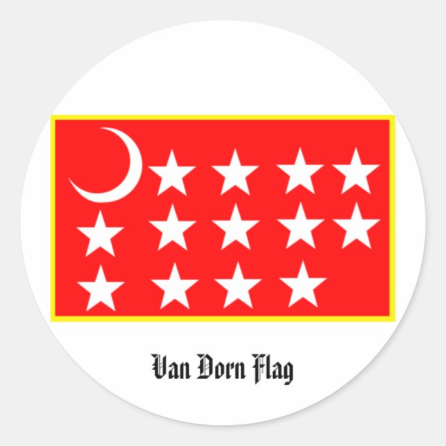 Sticker Drapeau Van Dorn (Devant)