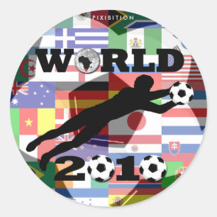 Sticker Drapeau World Cup Goal