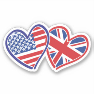 Sticker Drapeaux cardiaques du Royaume-Uni