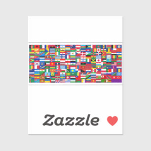 Sticker Drapeaux du monde