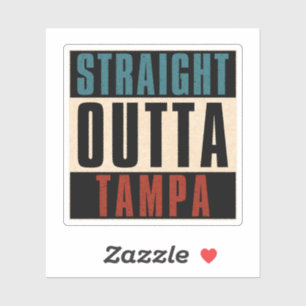 Sticker Droit devant Tampa Floride FL