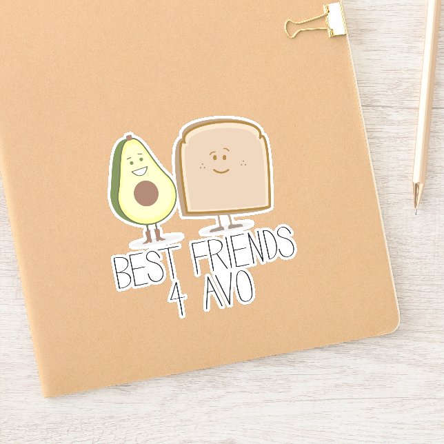 Sticker Drôle Best Friends 4 Avo Avocado Toast (Carnet)