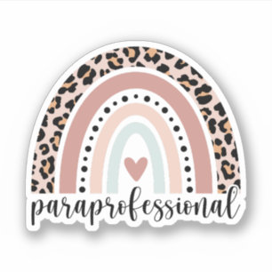 Sticker Drôle cadeau paraprofessionnel, Para enseignant Ar