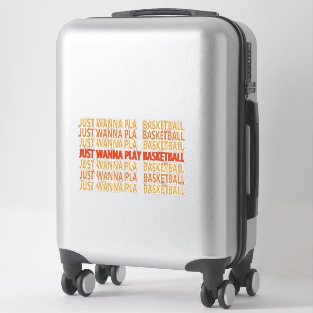 Sticker Drôle de dire à propos du joueur de basket (Sur valise)