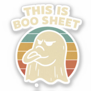 Sticker Drôle de fantôme "C'est une feuille de Boo" Hallow