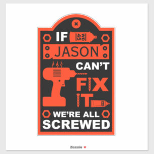 Sticker Drôle do-it-yourself réparer la réparation