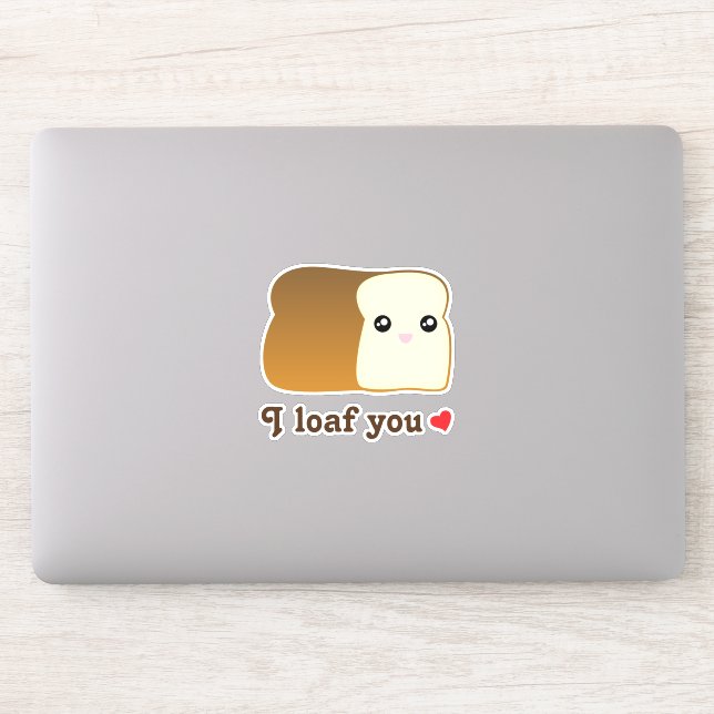 Sticker Drôle Je Vous Pense Kawaii Cartoon Cute Alimentati (Ordinateur)