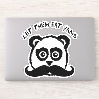 Drôle Panda Moustache Laissez-Les Manger Des Yams