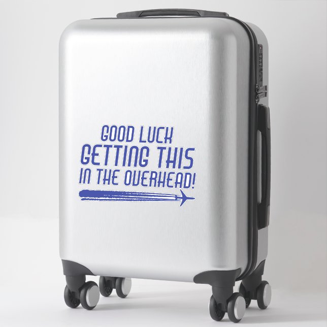Sticker Drôle Sarcastic Airline Surpoids Devis bagages (Sur valise)