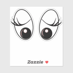 Sticker Drôle Surpris Eyes