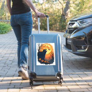 Sticker Drôle Tortoise Halloween Silhouette Tortois Éffray