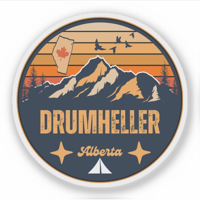Sticker Drumheller (Alberta) (Devant)