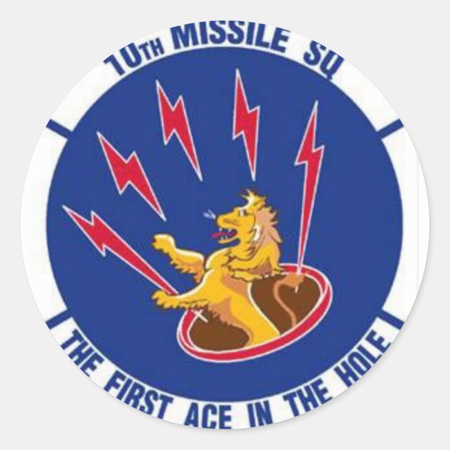 Sticker du 10e Escadron de missiles de l'armée de  (Devant)