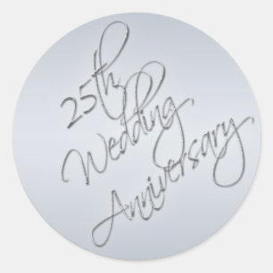 Sticker du 25e anniversaire du Mariage