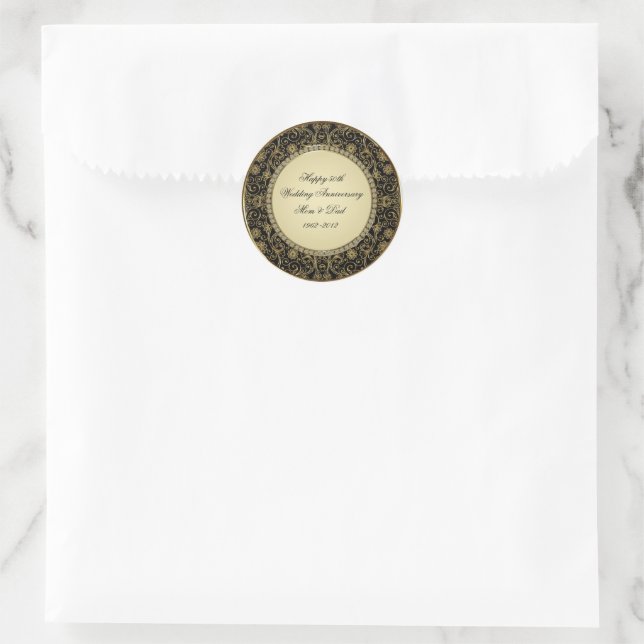 Sticker du 50e anniversaire du Mariage (Sac)
