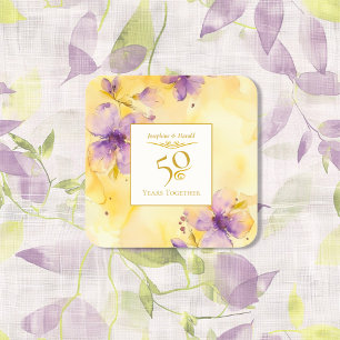 Sticker du 50e anniversaire du Mariage Violets Gol