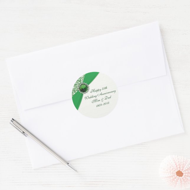 Sticker du 55e anniversaire du Mariage (Enveloppe)