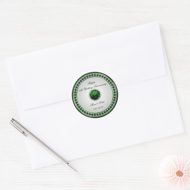 Sticker du 55e anniversaire du Mariage (Enveloppe)