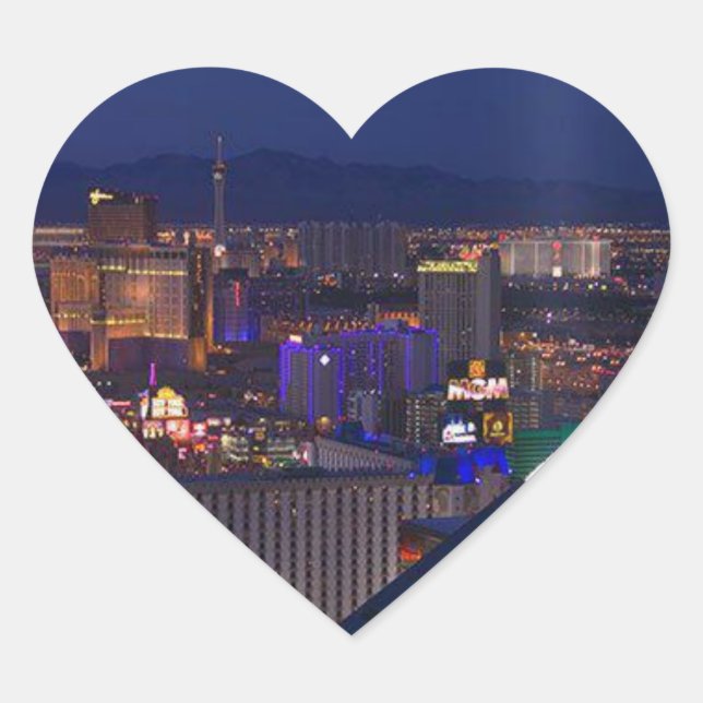 STICKER DU COEUR DE VEGAS (Devant)