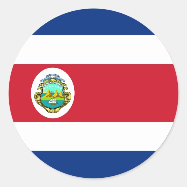Sticker du drapeau du Costa Rica (Devant)