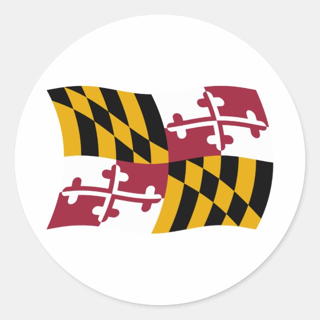 Sticker du drapeau du Maryland (Devant)