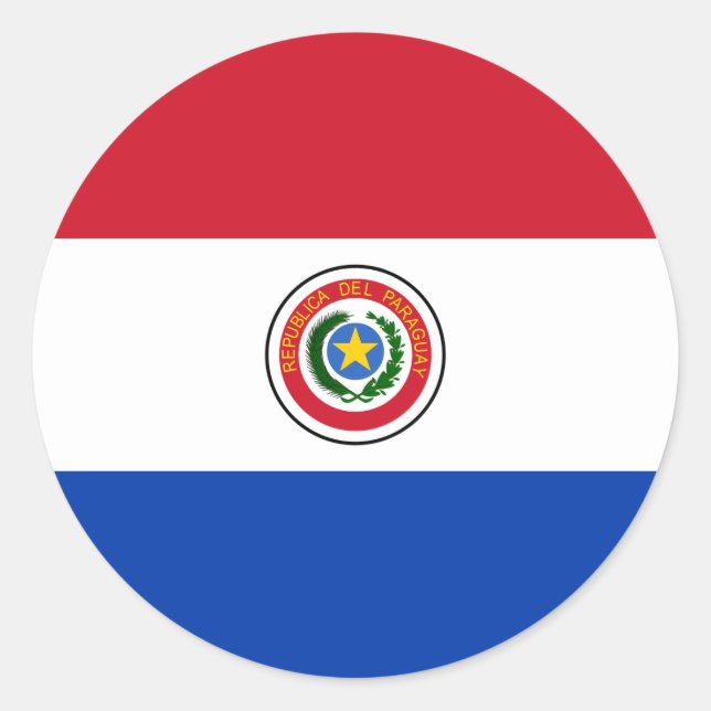 Sticker du drapeau du Paraguay (Devant)