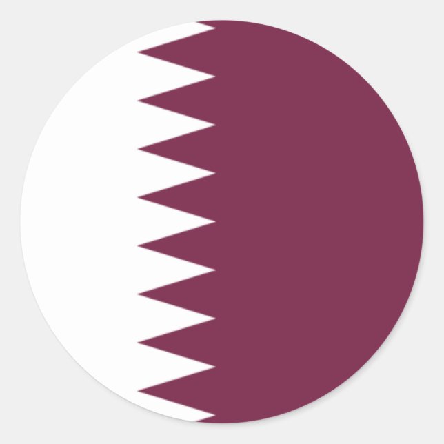 Sticker du drapeau du Qatar (Devant)