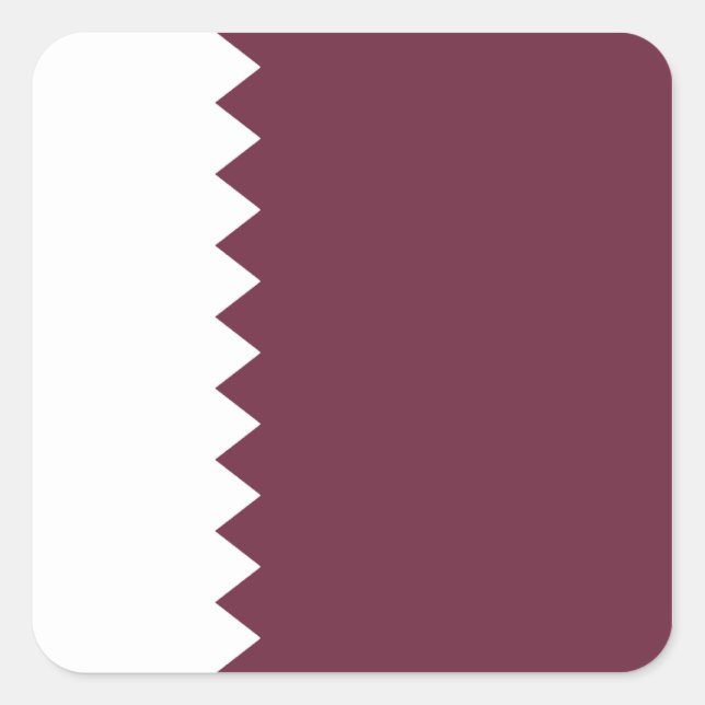 Sticker du drapeau du Qatar (Devant)