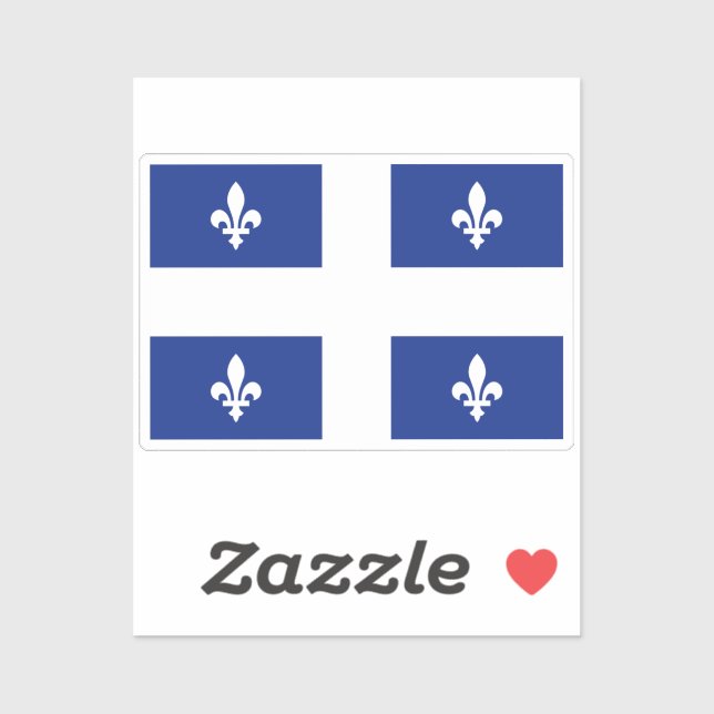 Sticker du drapeau du Québec (Feuille)
