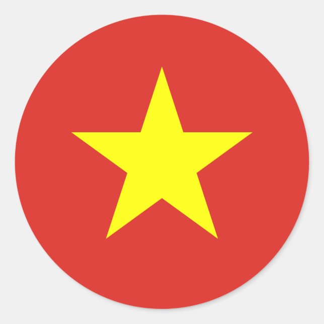Sticker du drapeau du Vietnam (Devant)