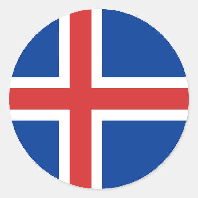 Sticker du drapeau islandais (Devant)