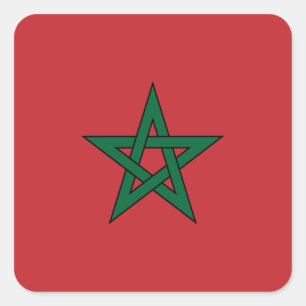 Sticker du drapeau marocain