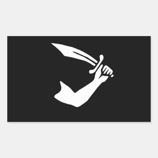 Sticker du drapeau pirate de Thomas Tew (Devant)