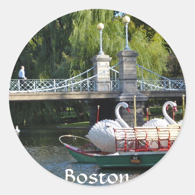 Sticker du jardin public de Boston (Devant)