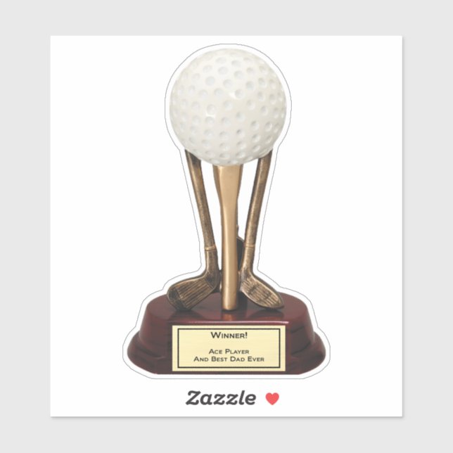 Sticker du joueur de golf Ace (Feuille)