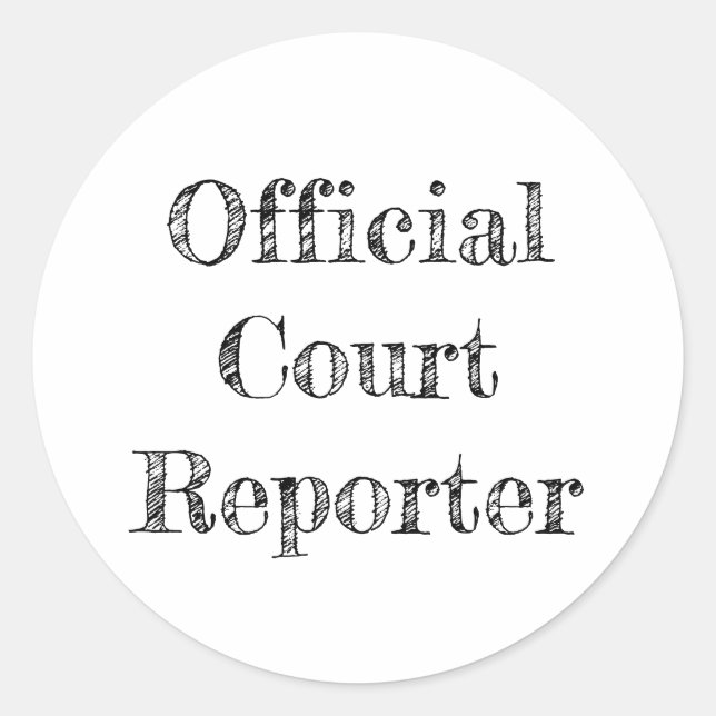 Sticker du journaliste officiel (Devant)