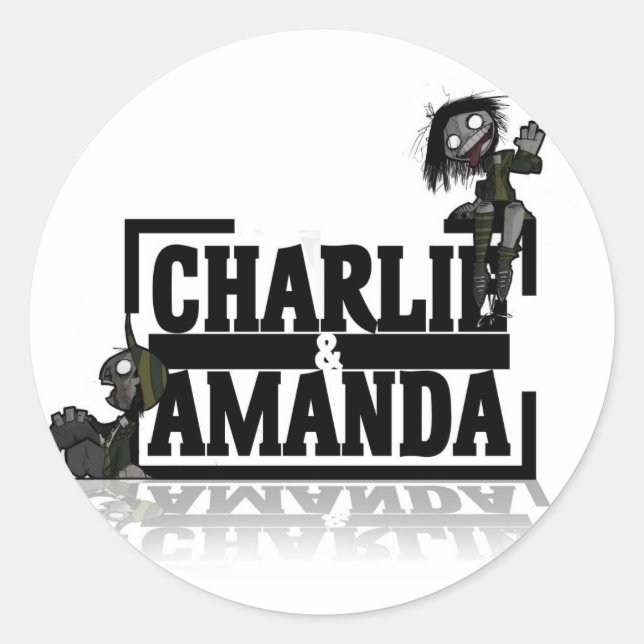Sticker du logo Charlie & Amanda Lrg (Devant)