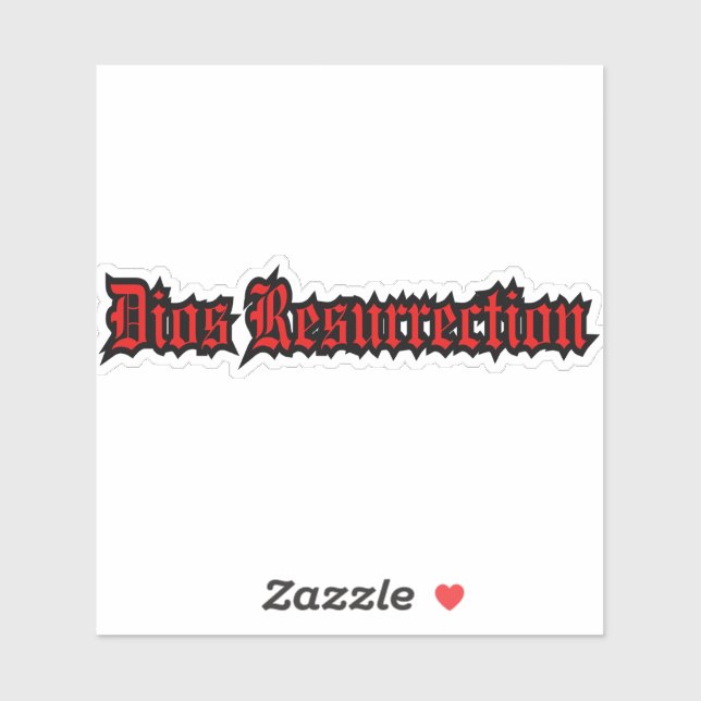 Sticker du logo de résurrection Dios (Feuille)