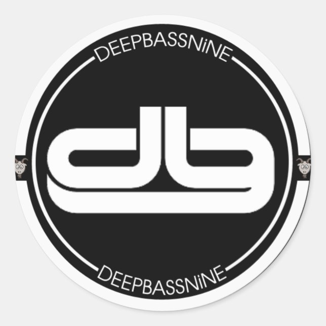 Sticker du logo DEEPBASSNiNE (Devant)