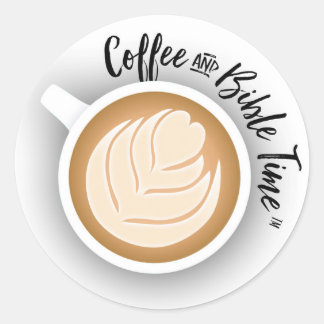 Sticker du logo du café et de la Bible Time