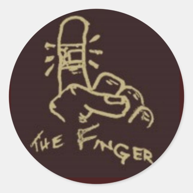 Sticker du logo du doigt (Devant)