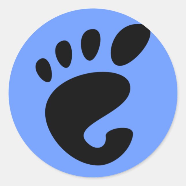 Sticker du logo GNOME Footprint (Devant)