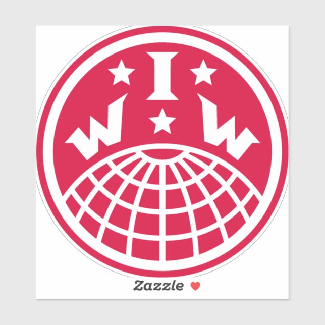 Sticker du logo IWW (Feuille)